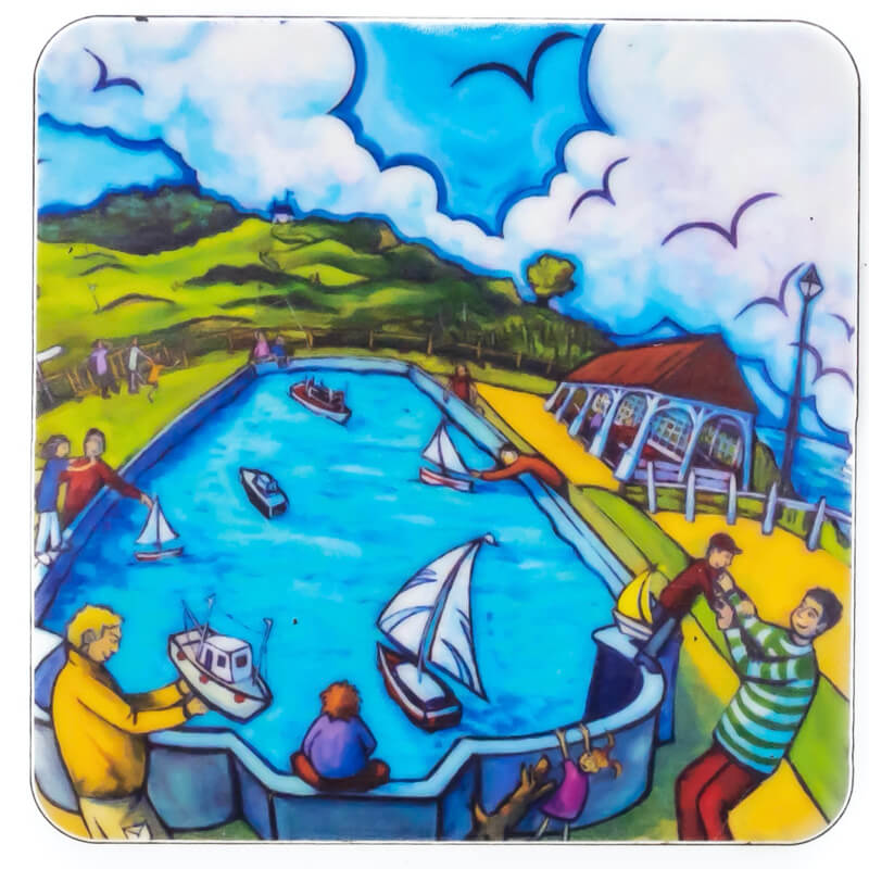 The Boating Lake | Fridge Magnet By Emily Chapman | Red Lobster Gallery 