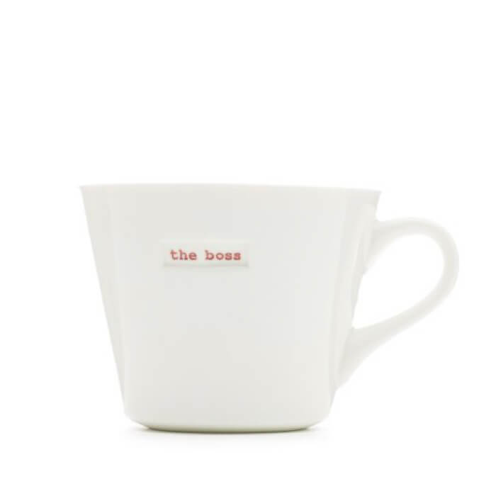 'The Boss' Porcelain Bucket Mug