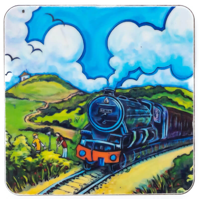 The Poppy Line, Sheringham | Fridge Magnet by Emily Chapman  | Red Lobster Gallery 