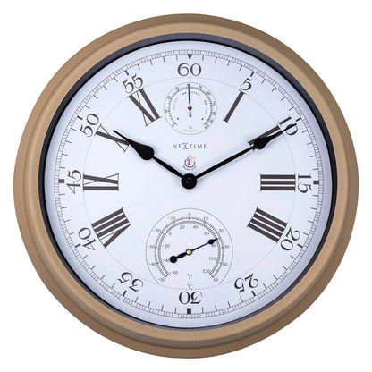 Thermometer & Hygrometer Wall Clock