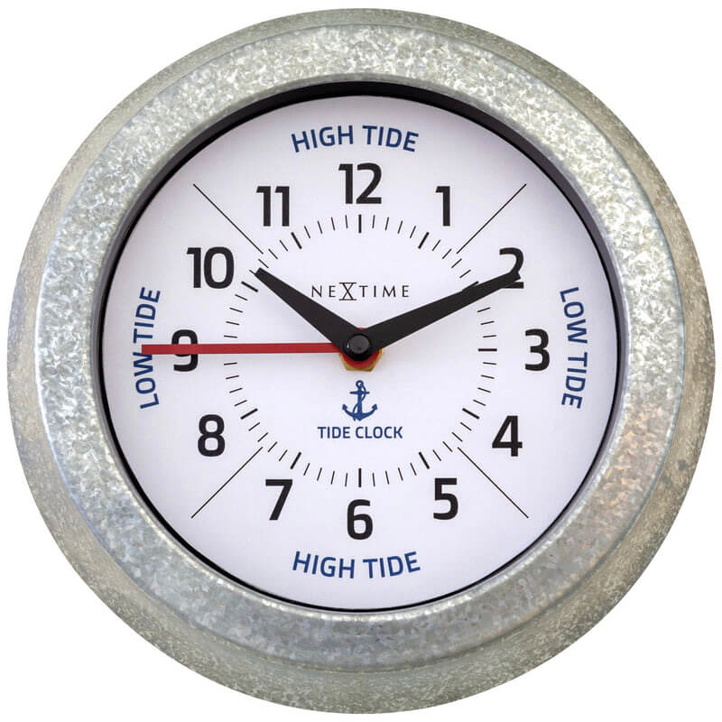 Tide Clock in White & Silver | Red Lobster Gallery 