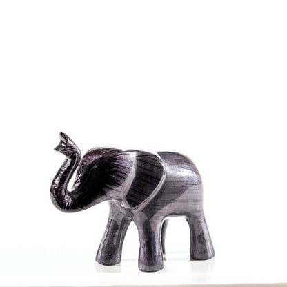 Brushed Black Elephant Trunk Up
