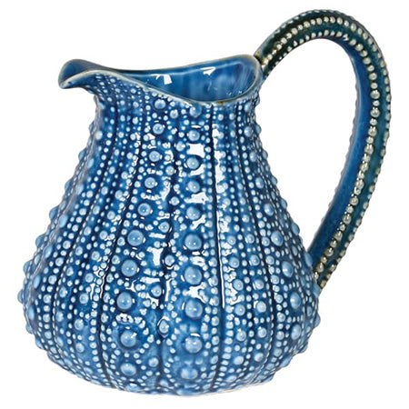 Urchin Effect Blue Ceramic Jug | CLICK & COLLECT ONLY