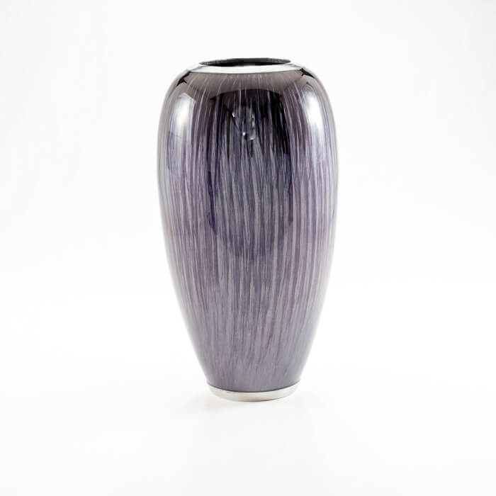 Brushed Black Vase