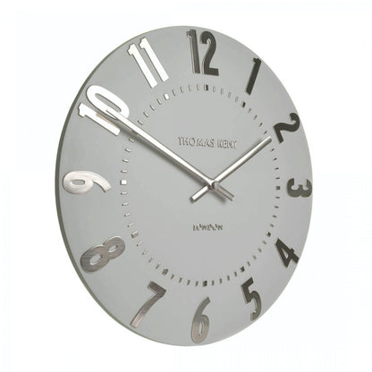 20' Mulberry Wall Clock | Silver Cloud