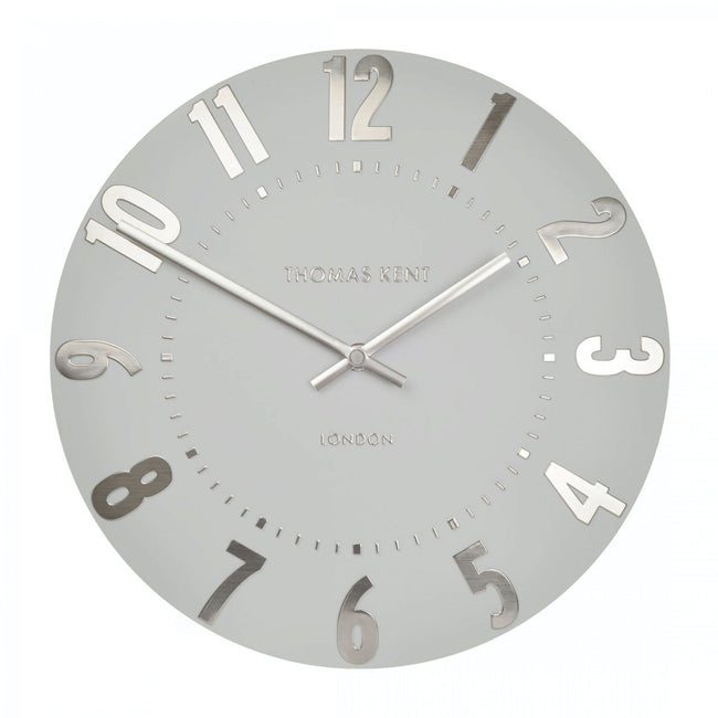 20' Mulberry Wall Clock | Silver Cloud