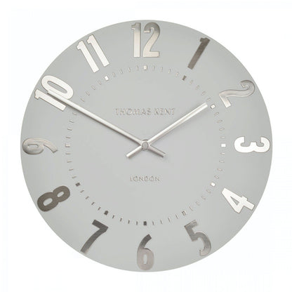 20' Mulberry Wall Clock | Silver Cloud