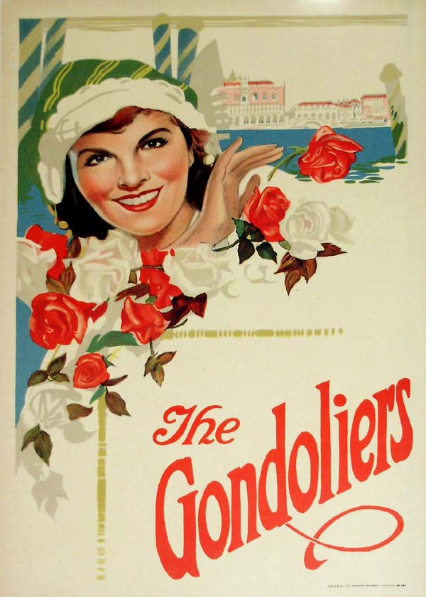 The Gondoliers Casilda | 1910-1920 Original Vintage Poster | Red Lobster Gallery