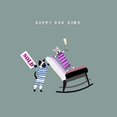 Happy New Home with Cats | Card