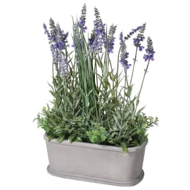 Faux Lavender Bush in Pot