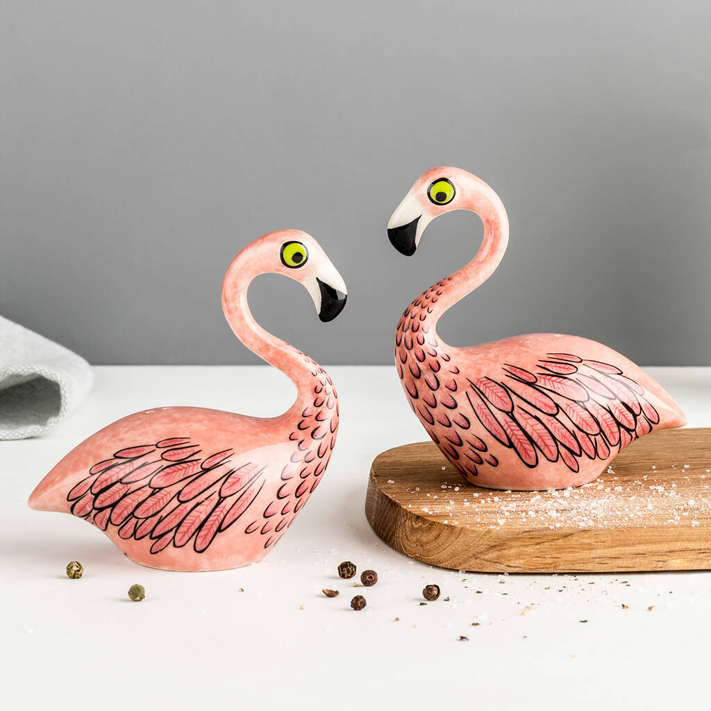 Flamingo Salt & Pepper Shakers | Red Lobster Gallery | Hannah Turner