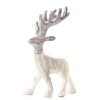 Brushed Silver Stag | X Large 16cm