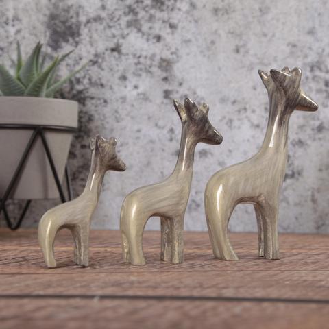 Brushed Silver Giraffe | Medium