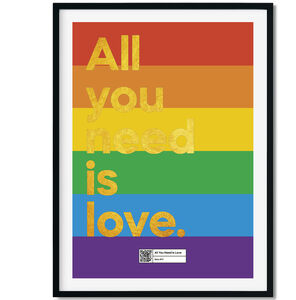 All You Need Is Love | A3 Streamable Music Poster