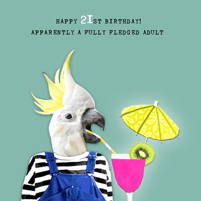 "Happy 21st Birthday! Apparently a Fully Fledged Adult"