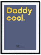 Daddy Cool A3 Poster | Scan QR code to hear the song Daddy Cool by Boney M