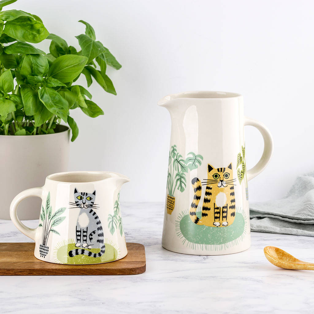 Cat Tall Jug by Hannah Turner | Red Lobster Gallery 