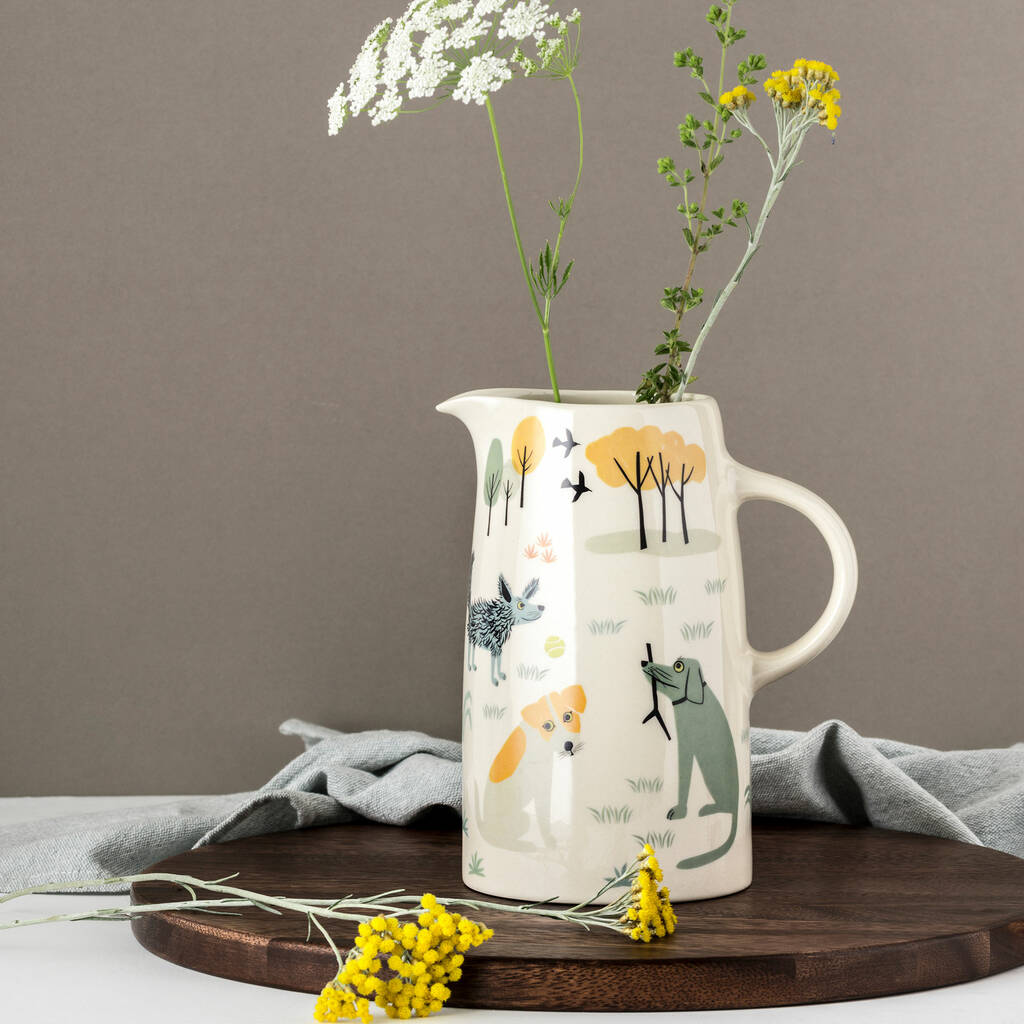 Dog Tall Jug  by Hannah Turner | Red Lobster Gallery 